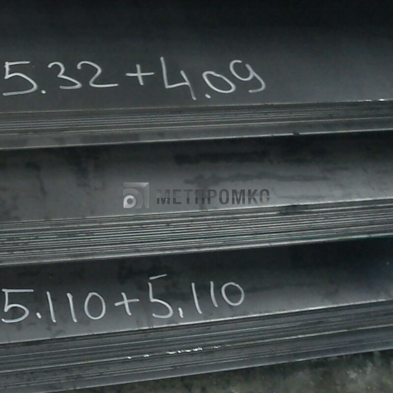 Лист стальной 17Г1СУ, 09Г2С, 10Г2, 10ХСНД, ГОСТ 14637-89, горячекатаный 4-7.5 мм