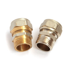 Американка прямая 1 3/4 латунная муфта-штуцер "