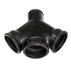 Тройник чугунный оцинкованный 20 мм 15 мм ГОСТ 8949-75