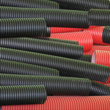 Труба дренажная двухслойная с перфорацией 100 мм 6 м