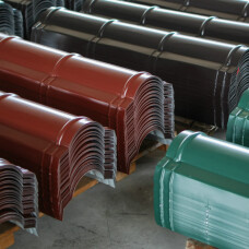 Конек кровельный 145х50х145 мм 2 м оцинкованная сталь