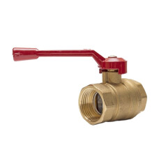 Кран латунный 3-ходовой, ручка-бабочка 3/4'' резьбовой